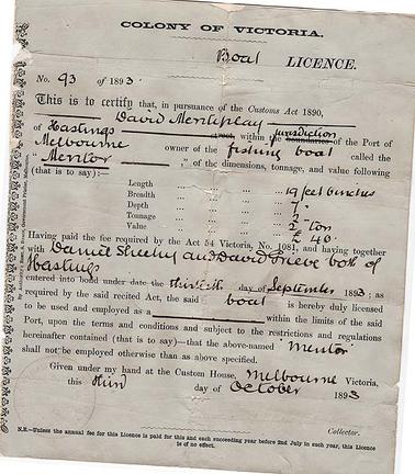 This collection consists of: 1 fire insurance premium; 2 boat licences; 1 fishing licence; 19 sheets of genealogical information; 1 book of genealogical records (various pagings)