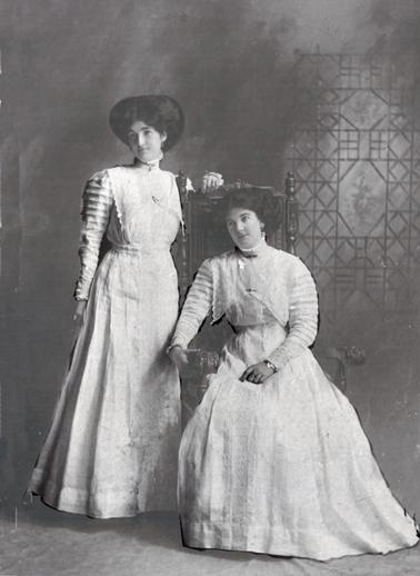 Adeline and Martha Rowley 1911, daughters of Robert and Christina Rowley.