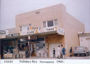 Rye Newsagency (Tollidays) approx 1960s, 2395 Pt Nepean Road, Rye, exterior view