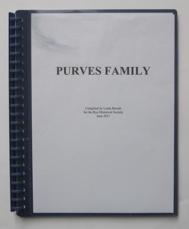 Details of Purves Family from 1802-1920.