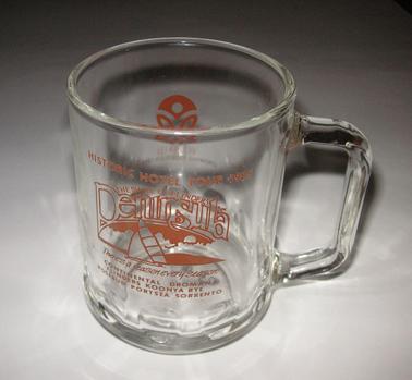 Glass Mug Souvenier of Shire of Flinders Peninsula Historic Hotel Tour 1985