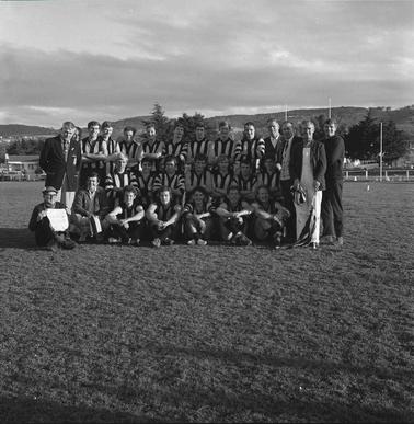 A group photo of a football team.