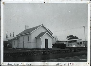 Law Courts, Mornington, showing the Telephone Exchange to the right of the building