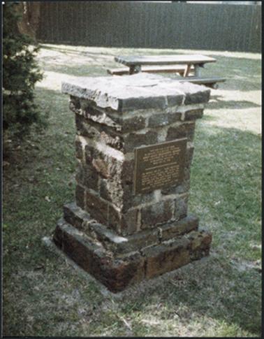 A view of the Sundial and Cairn of the Somers Memorial. Erected 1939, re-erected 1978