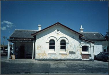 A front view of the Old Post Office Museum 1987 before repainting
