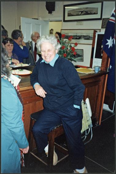 Miss Mary Lou Moorhead at AGM at the Old Post Office Museum 17 May 1992