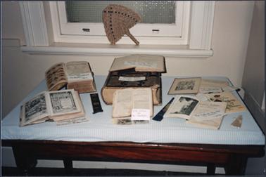 Historical books on display for Heritage Week 1988 at the Mornington Historical Society Museum 