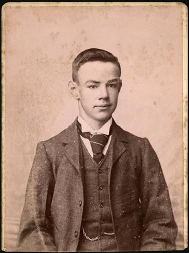  A portrait of Archie Jenkins, looking slightly to the right 