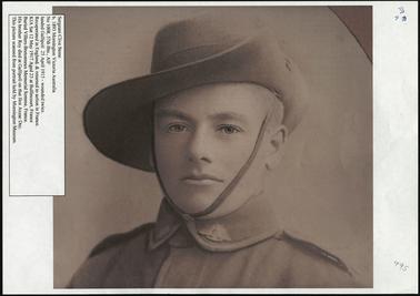 Sergeant Clive Stone b.1893 Mornington. Landed Gallipoli 25 April 1915, wounded twice. Recuperated in England. Killed Sat 12 May 1917, aged 23yrs at Bullincourt, France. Buried Villers-Bretonneux Memorial Somme, France.