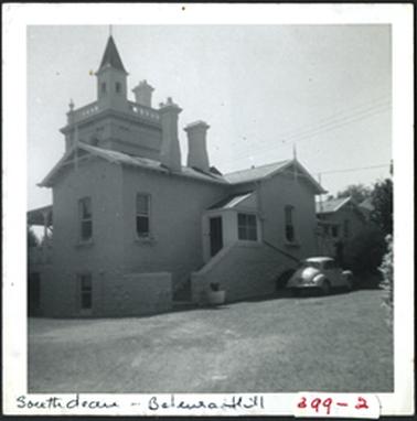 A side view of the back entrance Southdean