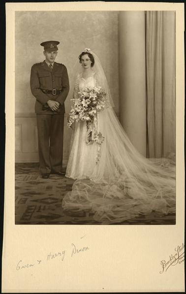 A photo from the Stone-Young group of Gwen and Harry Dixon on their wedding day