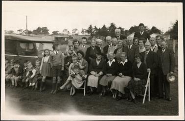 A family group of 34 adults and children taken in 1930?