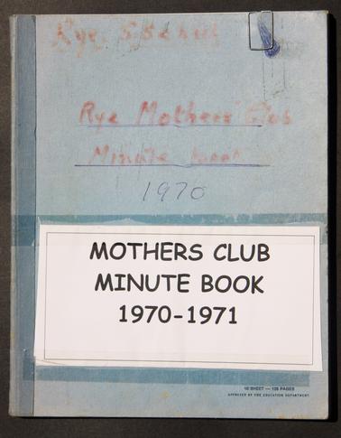 Contains records of meetings held concerning fund raising for improvements for the school and other matters of concern to the Mothers’ Club.