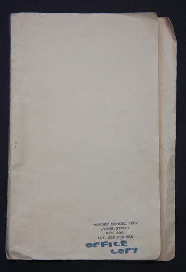 Contains staff guide to general school organisation 1978
1. School Policy, Roles, etc.
2. Administration Records. etc.
3. Mathematics Guide and Resources 
4. Reading and language resource materials
5. Miscellaneous items