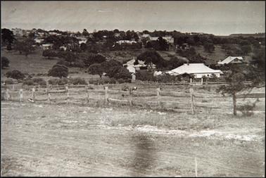 A view from Beleura Hill, Barkly St? Showing in foreground Sweetings' house, Whitby St. 'Mossgiel', Bath St right hand corner

Also image of a group of ladies gathered together, some with sewing machines in the Shire Room, making garments for soldiers of W.W.1 (Red Cross)